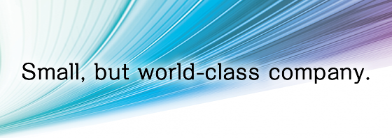 Small, but world-class company.
